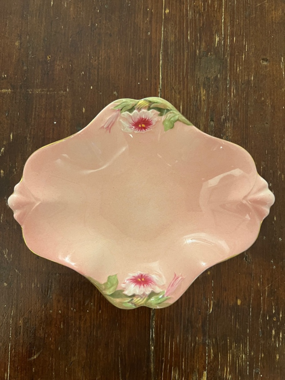 Vintage Royal Winton Grimwades  "Pink Petunia" Dish